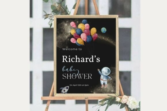 Baby Shower Welcome Sign Template 45