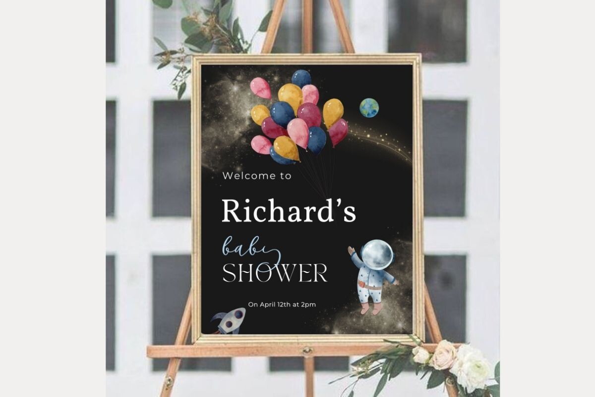 Baby Shower Welcome Sign Template 45