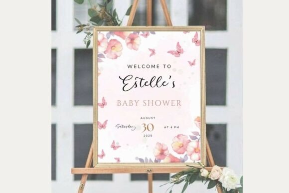 Baby Shower Welcome Sign Template 53