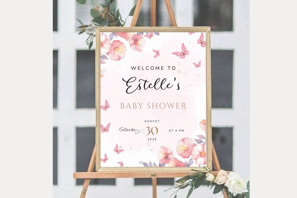 Baby Shower Welcome Sign Template 53