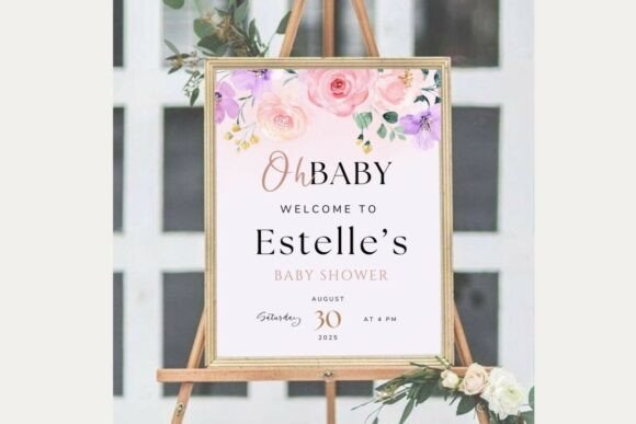 Baby Shower Welcome Sign Template 54