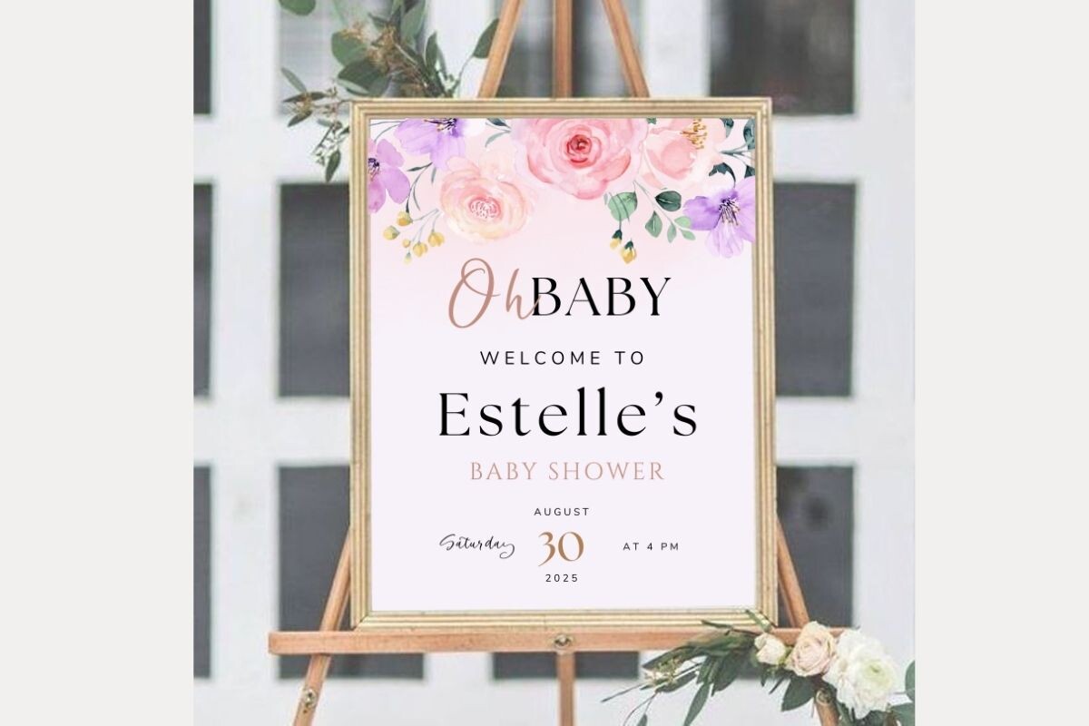 Baby Shower Welcome Sign Template 54
