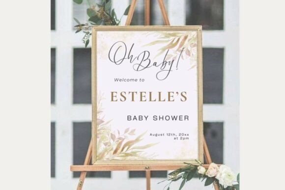 Baby Shower Welcome Sign Template 55