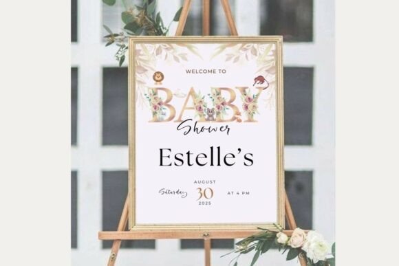 Baby Shower Welcome Sign Template 56
