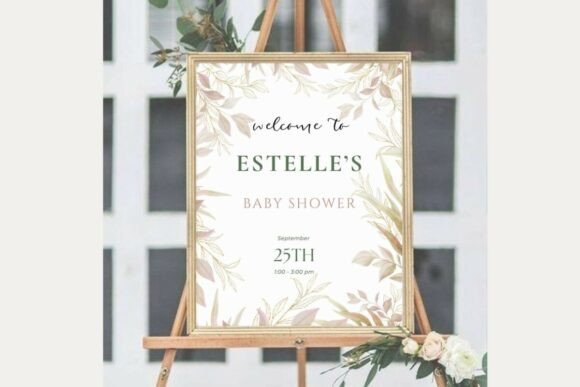 Baby Shower Welcome Sign Template 57