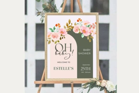Baby Shower Welcome Sign Template 61