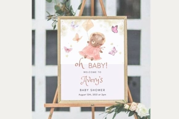 Baby Shower Welcome Sign Template 62