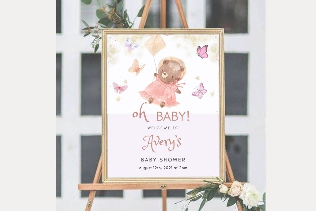 Baby Shower Welcome Sign Template 62