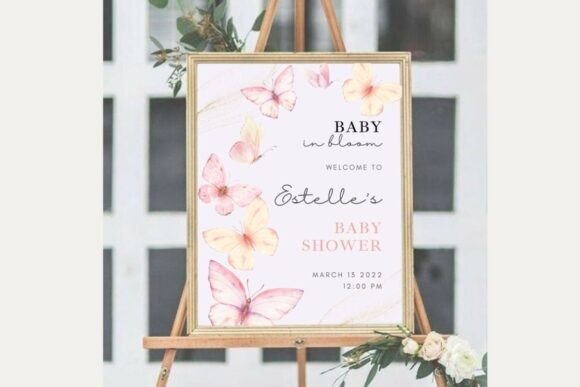 Baby Shower Welcome Sign Template 64