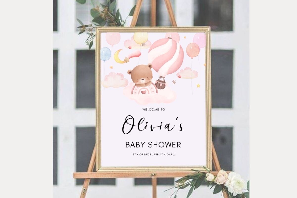 Baby Shower Welcome Sign Template 67