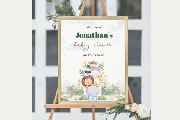 Baby Shower Welcome Sign Template 68