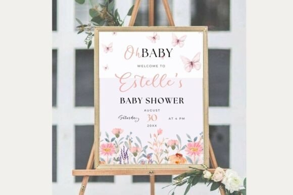 Baby Shower Welcome Sign Template 73
