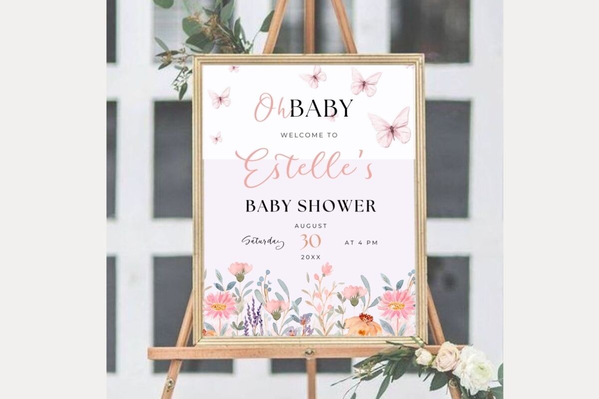 Baby Shower Welcome Sign Template 73
