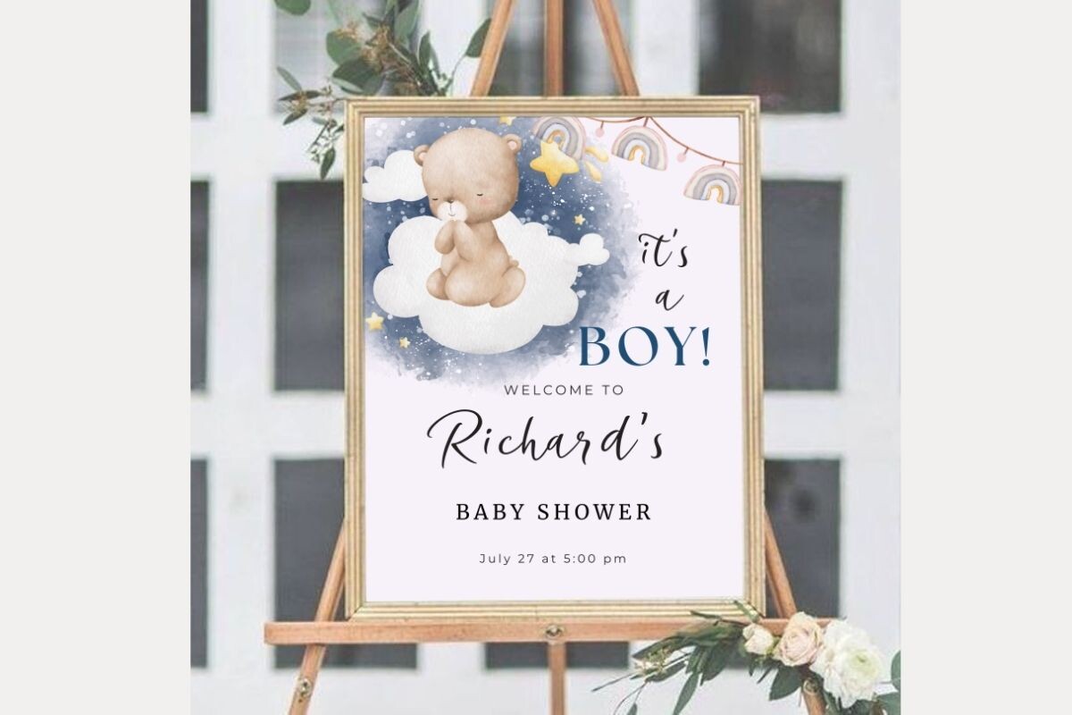 Baby Shower Welcome Sign Template 74