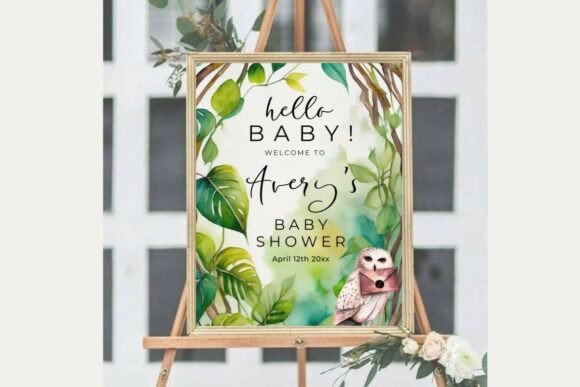 Baby Shower Welcome Sign Template 76