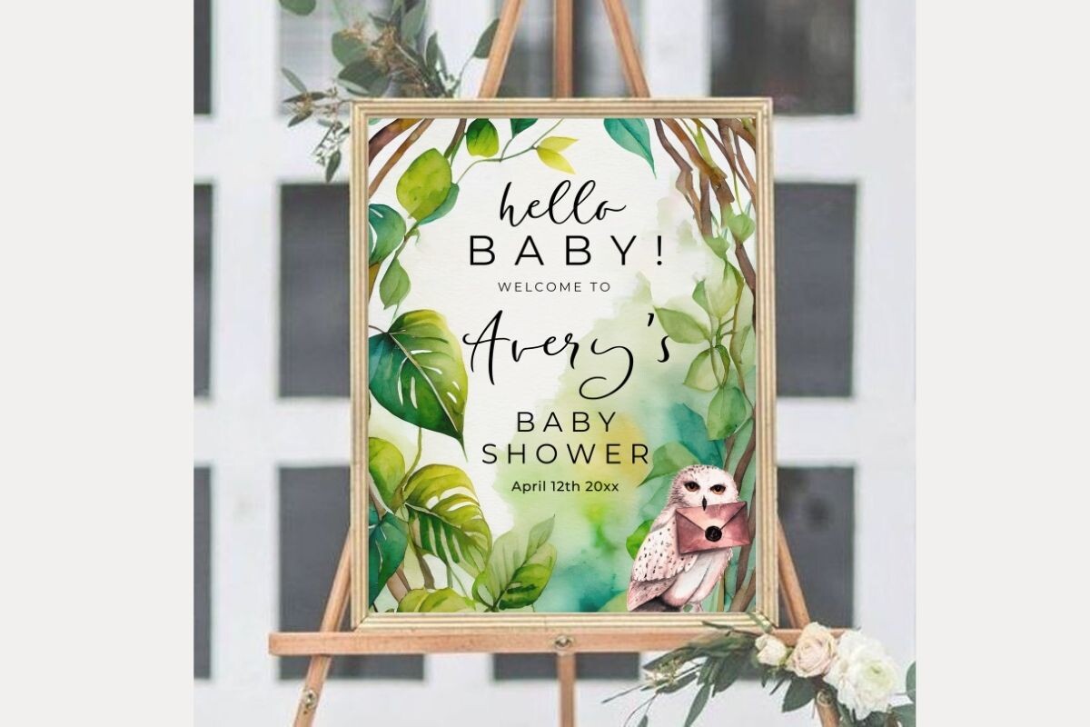 Baby Shower Welcome Sign Template 76
