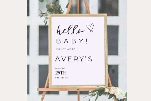 Baby Shower Welcome Sign Template 78