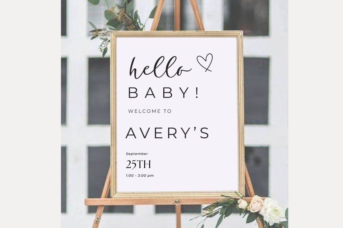 Baby Shower Welcome Sign Template 78