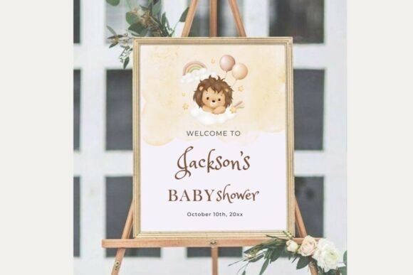 Baby Shower Welcome Sign Template 9