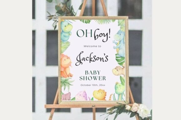 Baby Shower Welcome Sign Template