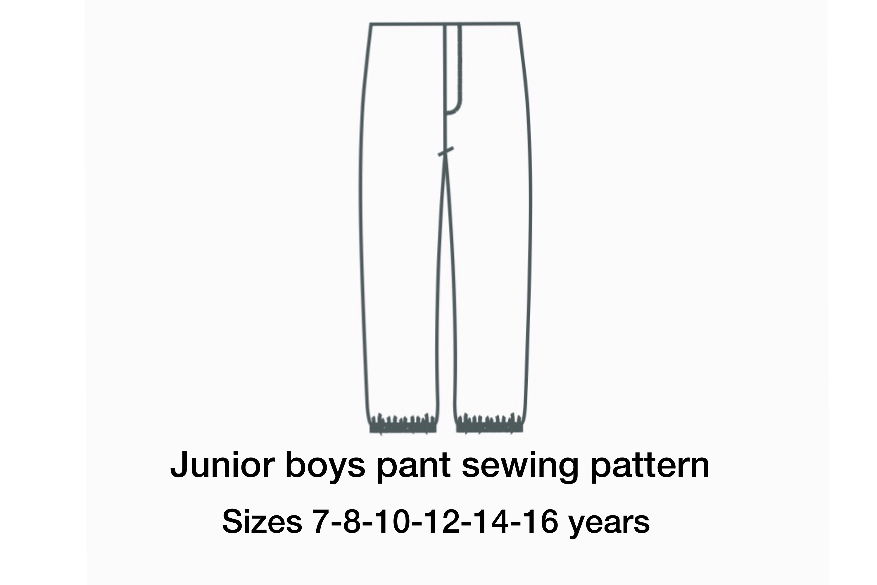 Boys Pants Sewing Pattern