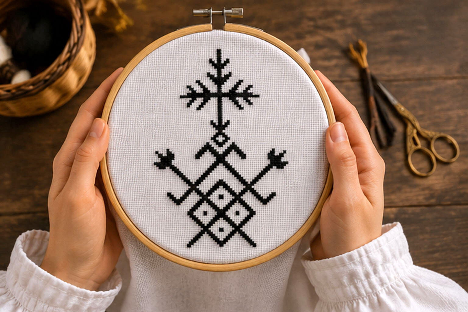 Cross Stitch Traditional Baltic Ornament