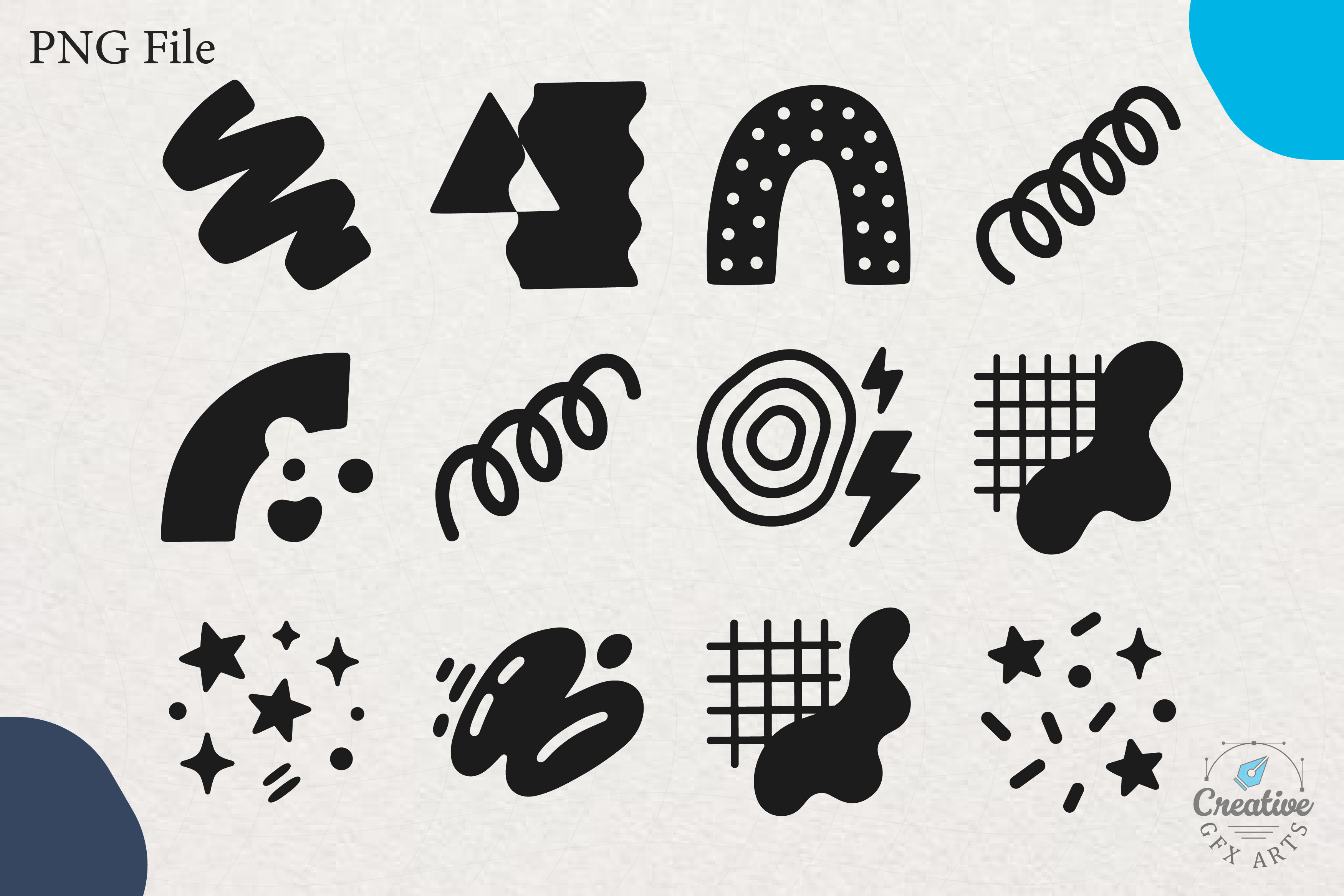 Geometric Elements Vector Clipart Set