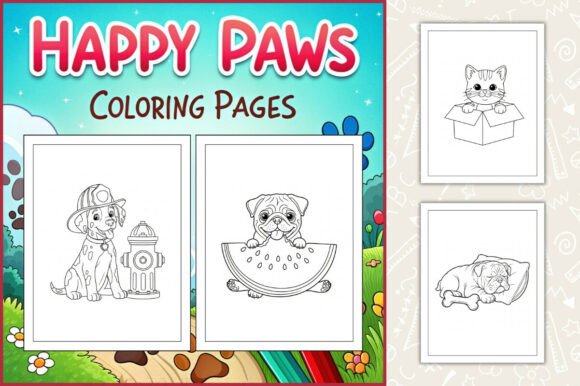 Happy Paws Coloring Pages