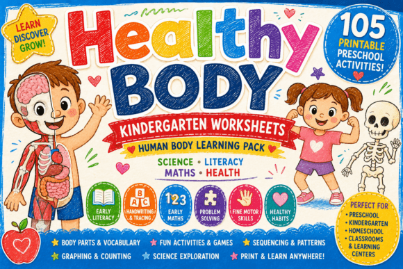 Healthy Body Kindergarten Worksheets