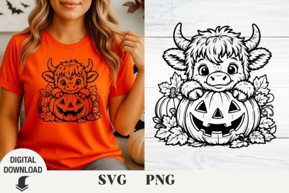 Highland Cow Halloween Svg, Halloween