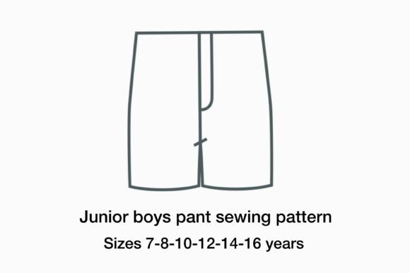 Junior Boys Pants Sewing Pattern