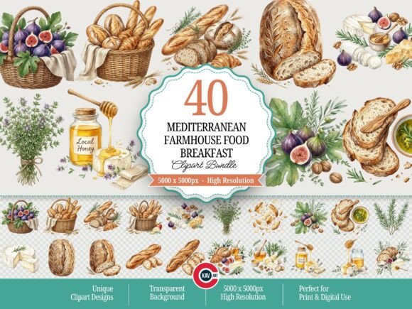 Mediterranean Farmhouse Food Breakfast