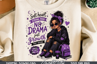No Drama Just Growth PNG | Positive Mind Graphic by Craftcity ...