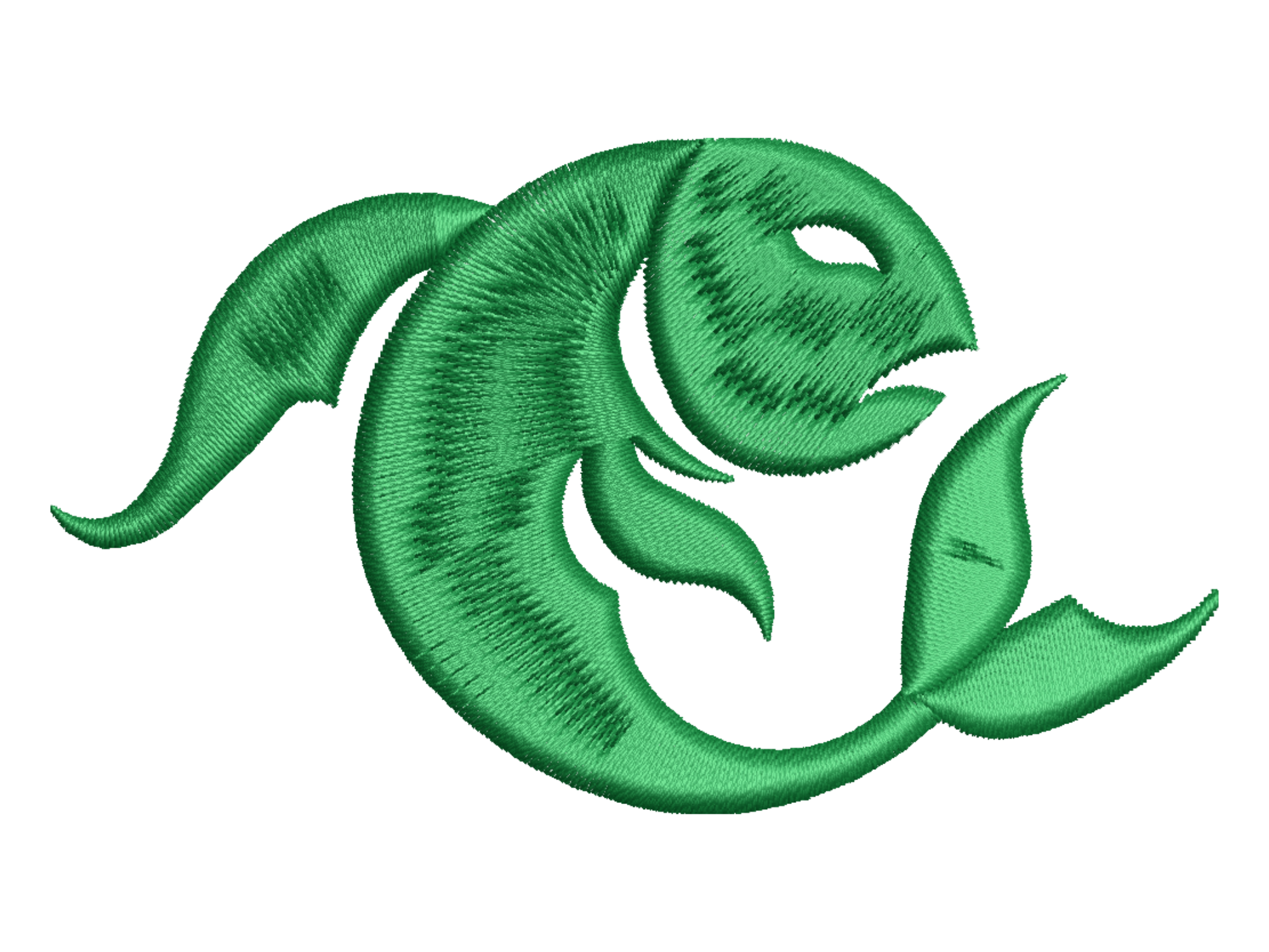 Pisces Zodiac Machine Embroidery