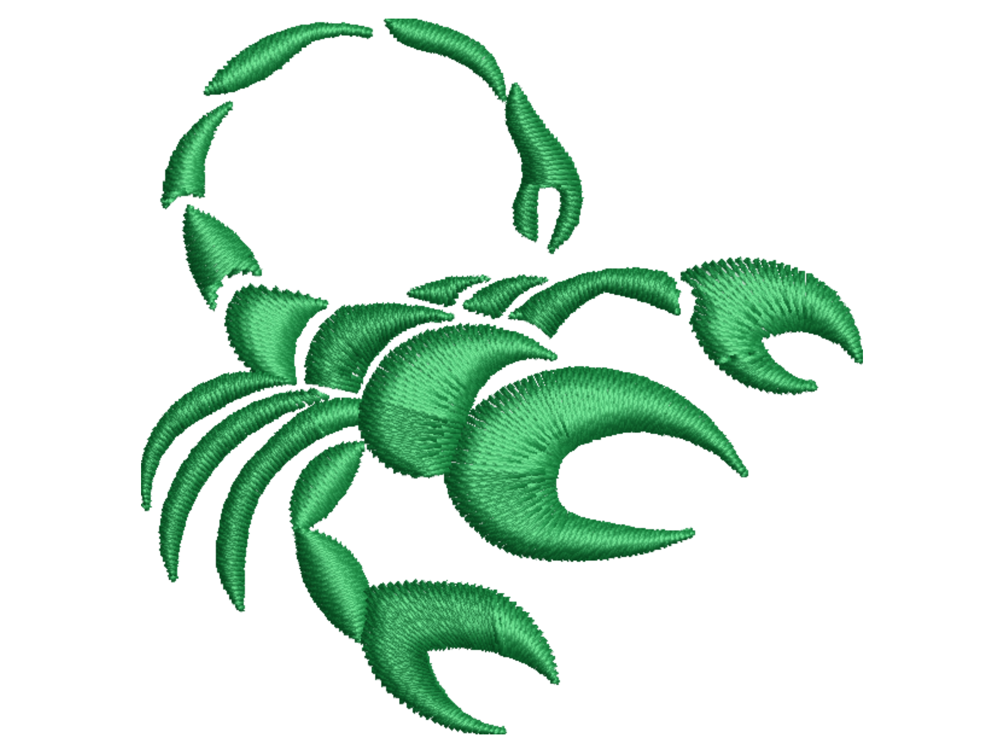 Scorpio Zodiac Machine Embroidery