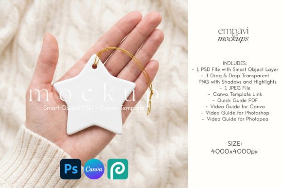 Star Ornament Mockup