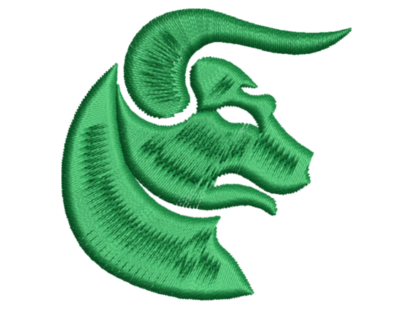Taurus Zodiac Machine Embroidery