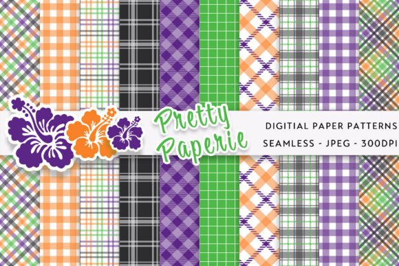 10 Halloween Digital Paper Backgrounds