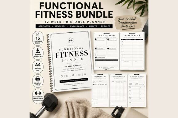 12 Week Fitness Planner Bundle