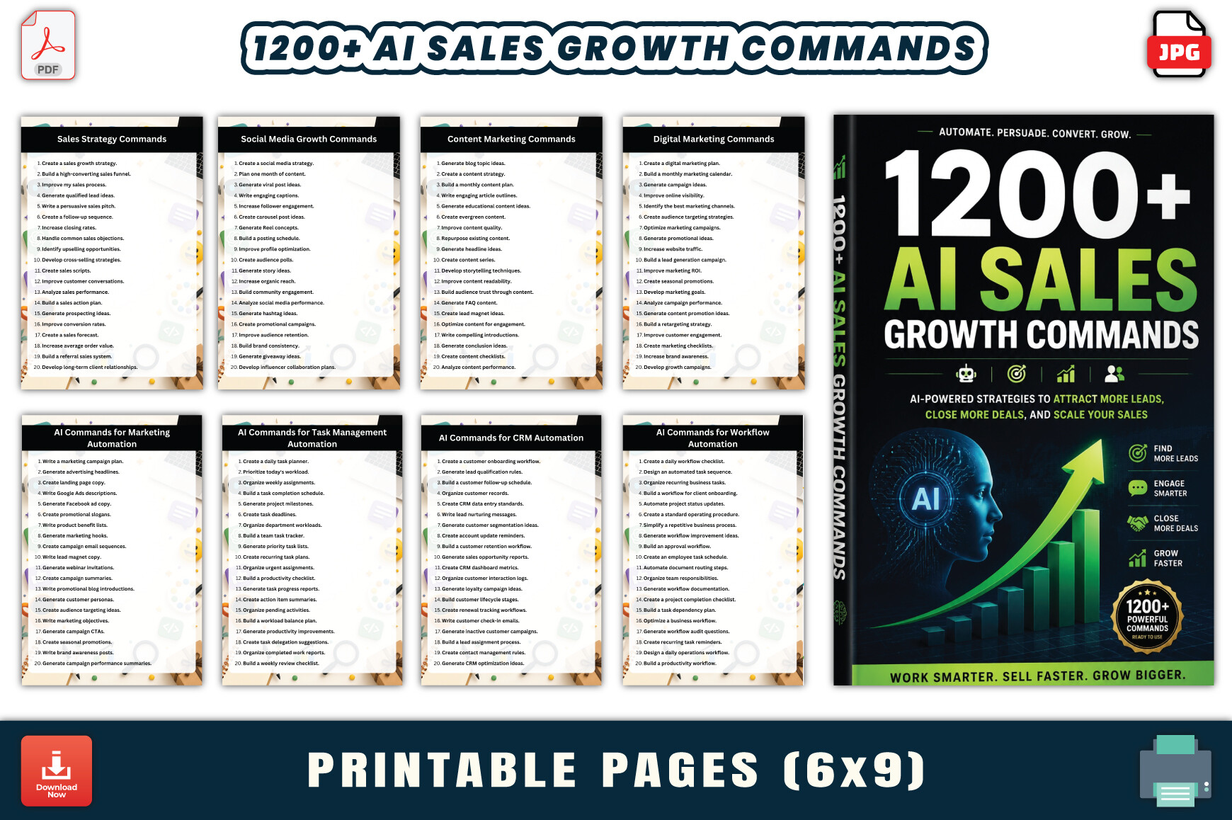 1200+ AI Sales Growth Commands