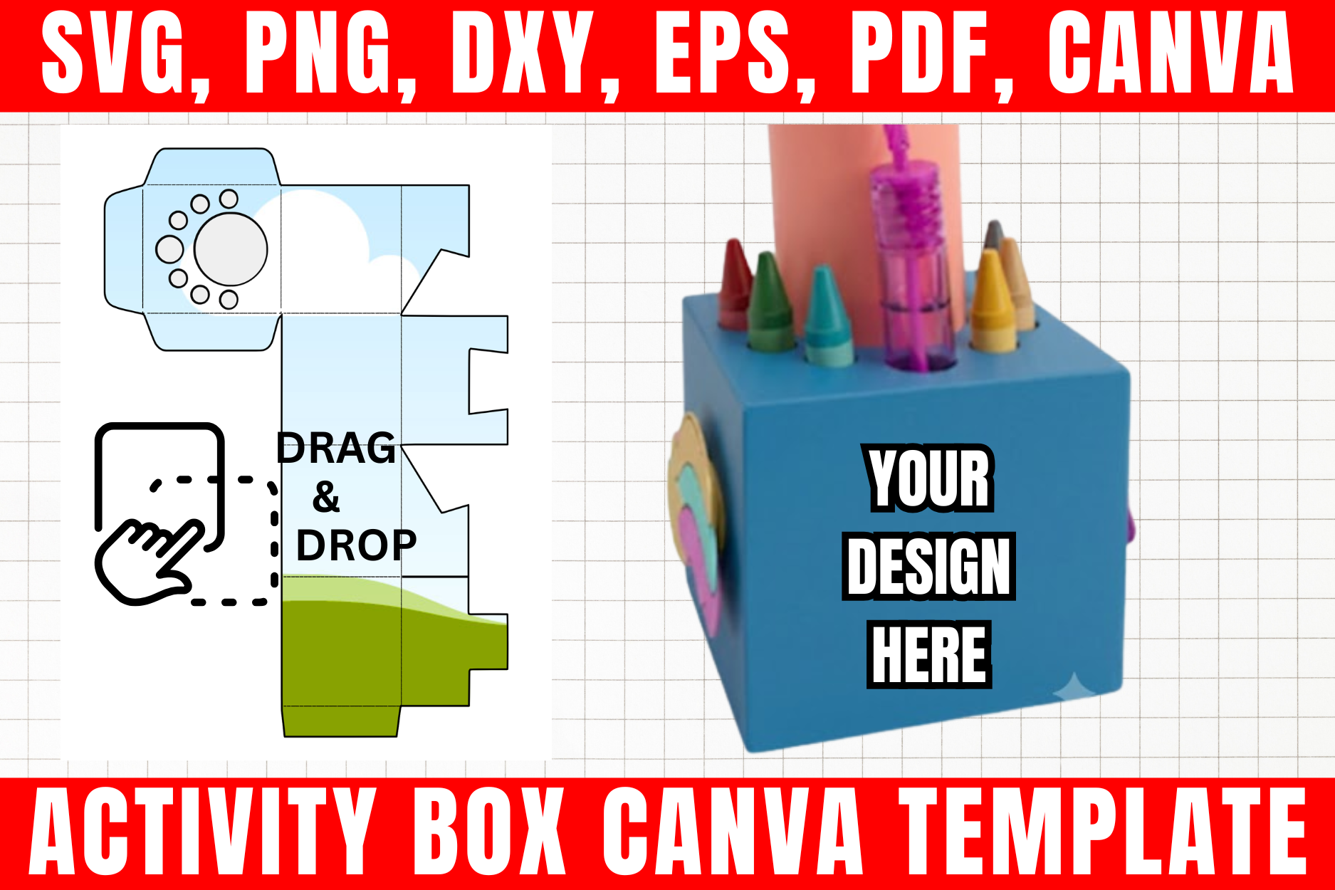 Activity Box Canva Frame Template