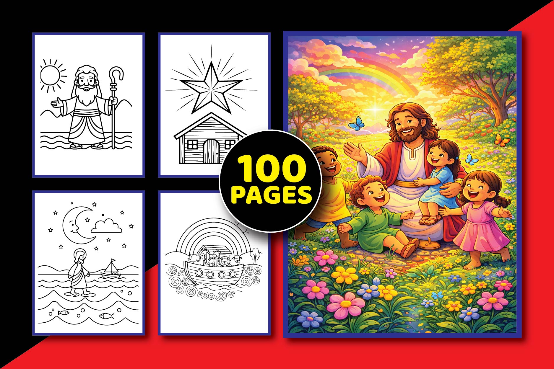 Bible Stories Coloring Book for Kids