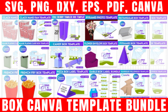 Box Canva Template Bundle