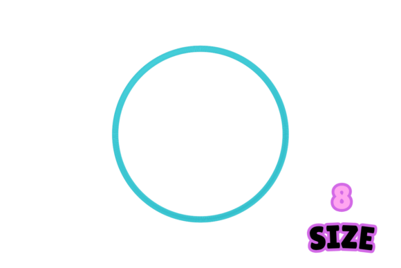 Circle Applique Embroidery (8 Size)