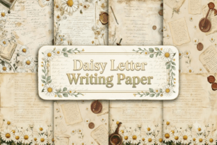 Write Daisy Daisy Letter Writing Paper Graphic by DigiArt · Creative Fabrica