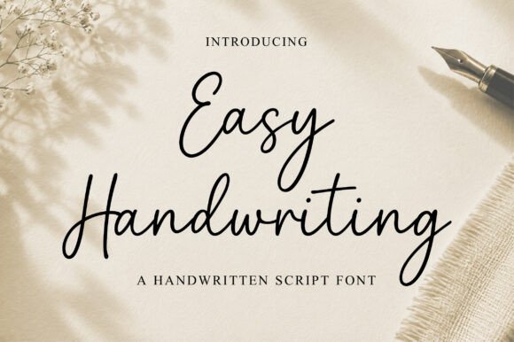 Easy Handwriting Script & Handwritten Font By Artisan Vibes