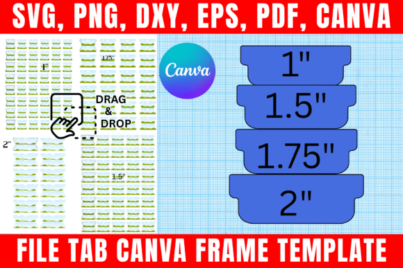 File Tab Planner Editable Canva Template
