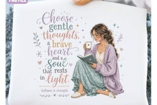 Floral Woman Inspirational Quote Png, Graphic by Craft Palette ...