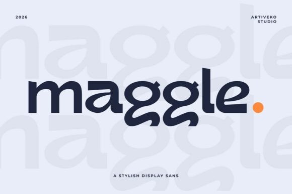 Maggle Sans Serif Font By Artiveko