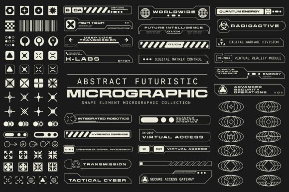 Micrographic Element Abstract Shape